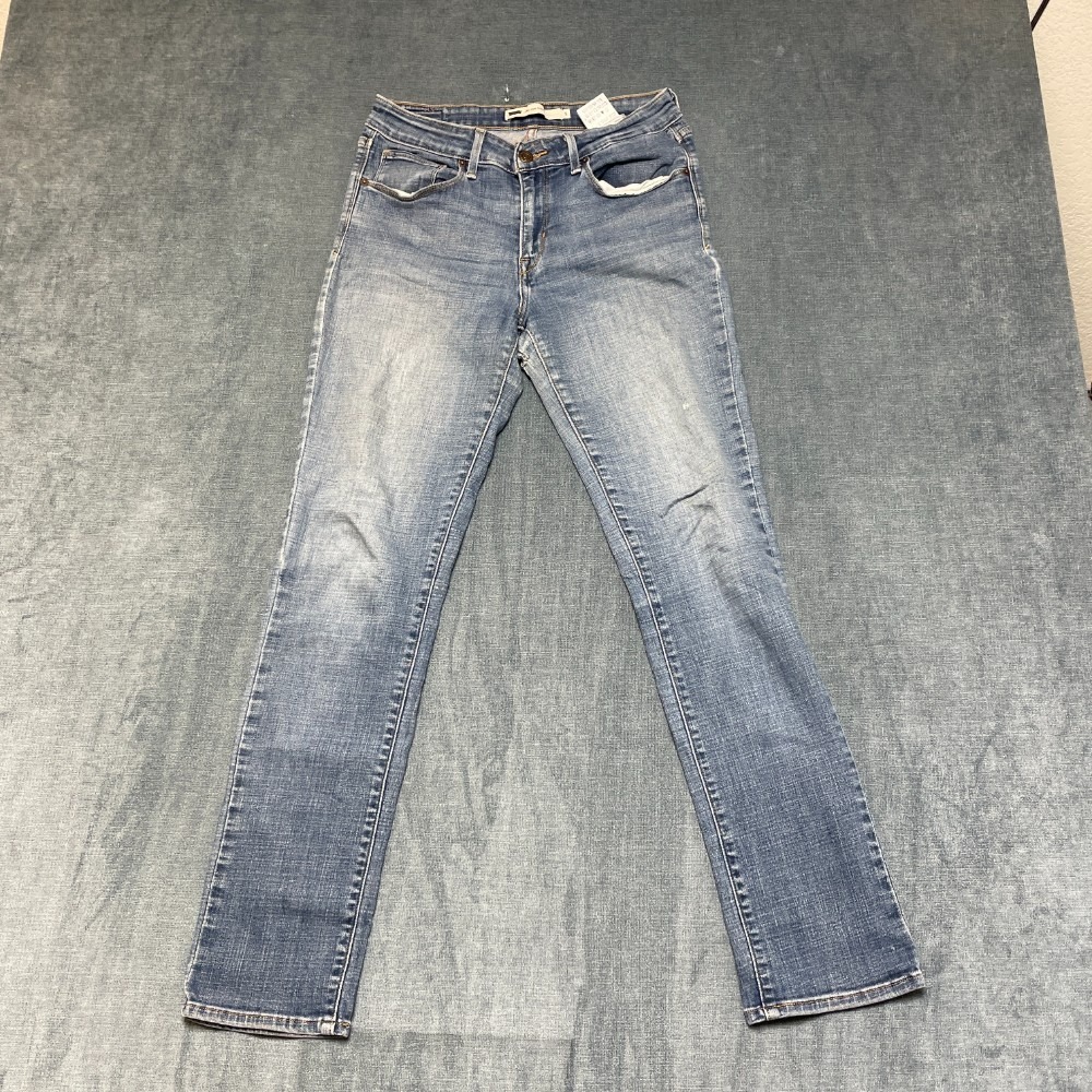 Levi's Mid Rise Jeans Womens 8 29x29 Blue Denim Skinny Leg Streetwear Outdoor